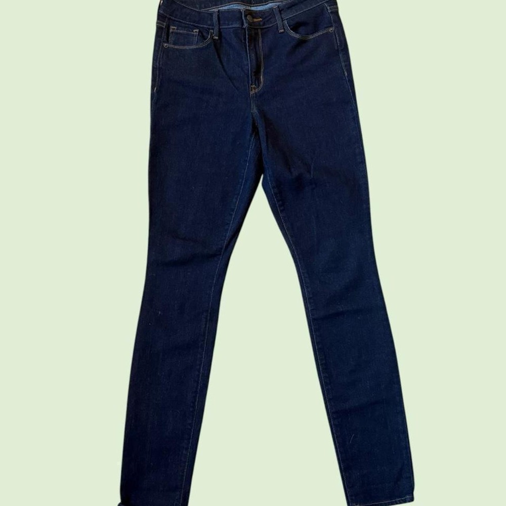 Old Navy Pop Icon Skinny Jeans Dark Wash Mid Rise Tall Size 6 Tall